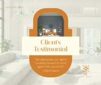Clean Real Estate Testimonial Facebook Post Image Preview