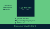 Customer Loyalty Card Business Card Image Preview