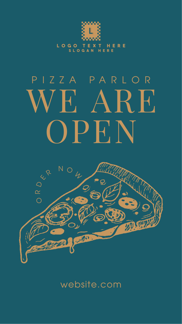 Pizza Parlor Open Facebook Story Design Image Preview