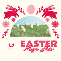 Cute Easter Bunny Instagram Post Image Preview