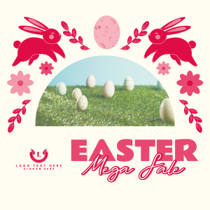Cute Easter Bunny Instagram post Image Preview