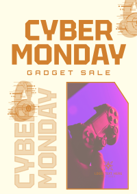 Cyber Gadget Sale Poster Design