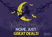 Witchful Great Deals Postcard Design