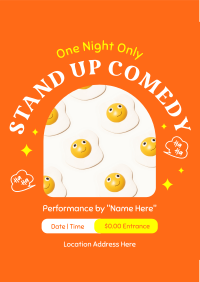 One Night Comedy Show Flyer Image Preview