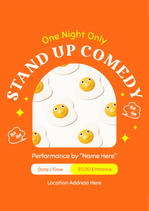 One Night Comedy Show Flyer Image Preview