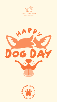 Dog Day Face Facebook Story Design