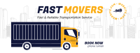Long Truck Movers Facebook Cover Design