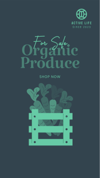 Organic Produce For Sale Facebook story Image Preview