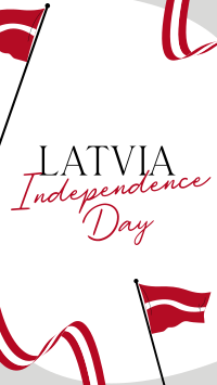 Latvia Independence Flag Instagram reel Image Preview