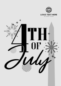 4th of July Text Flyer Image Preview