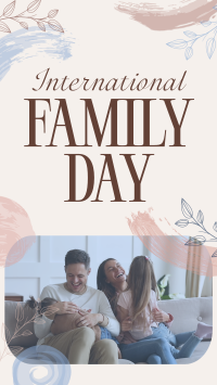 Floral Family Day Facebook Story Design