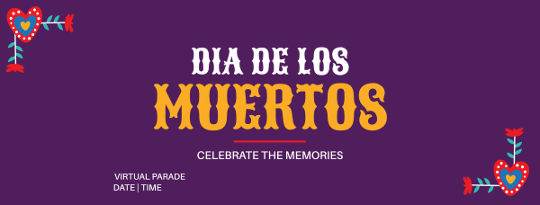 Dia De Los Muertos Facebook Cover Design