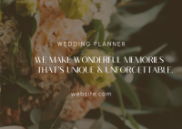 Wedding Planner Bouquet Postcard Image Preview