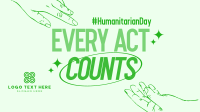 Handdrawn Humanitarian Day Facebook Event Cover Preview