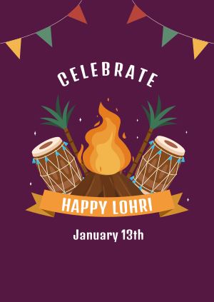 Happy Lohri Poster Image Preview