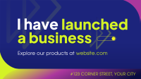 Business Launch Announcement Facebook Event Cover Preview