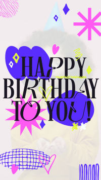 Quirky Birthday Celebration Facebook Story Image Preview