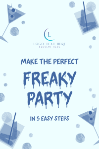 Freaky Party Pinterest Pin Design