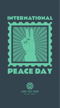 Peace Day Stamp Facebook Story Design