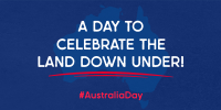 Australian Day Map Twitter Post Design