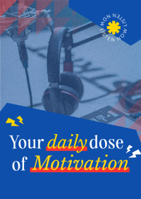 Motivational Podcast Poster Image Preview