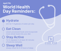 Healthy Checklist Facebook post Image Preview