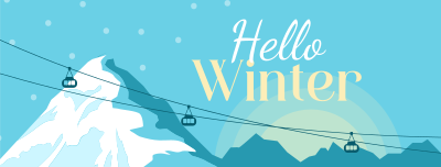 Winter Morning Facebook cover Image Preview