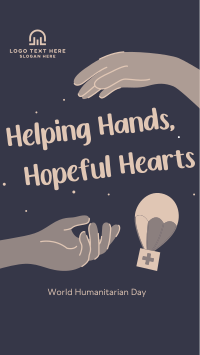 Helping Hands Humanitarian Day YouTube short Image Preview