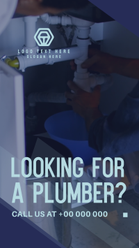 Modern Clean Plumbing Service Instagram Story Design