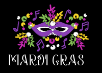 Mardi Gras Showstopper Postcard Image Preview