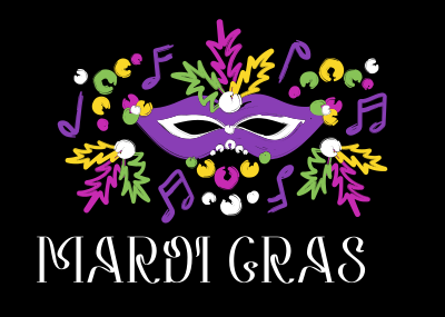 Mardi Gras Showstopper Postcard Image Preview