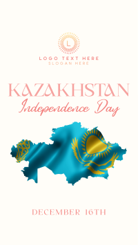 Kazakhstan Day Flag Instagram Story Design