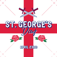 St. George's Cross Instagram Post Design