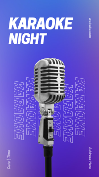 Karaoke Night Gradient Facebook story Image Preview