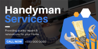 Handyman Services Twitter Post Design