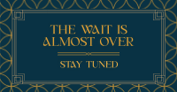 Stay Tuned Art Deco Facebook Ad Design