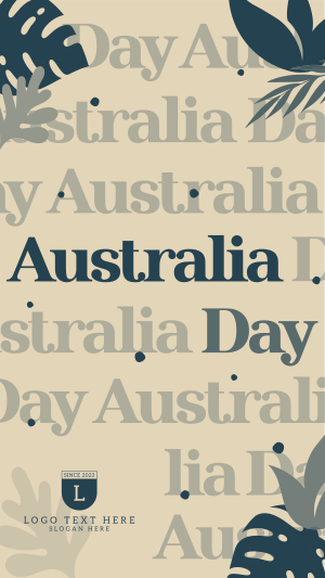 Australia Day Pattern Facebook story Image Preview