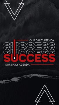 Success as Daily Agenda Instagram reel Image Preview