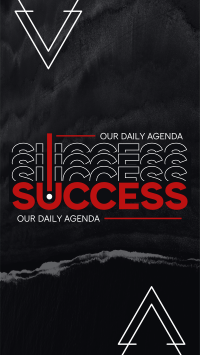 Success as Daily Agenda Instagram Reel Preview