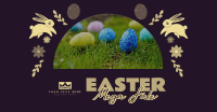 Cute Easter Bunny Facebook Ad Design
