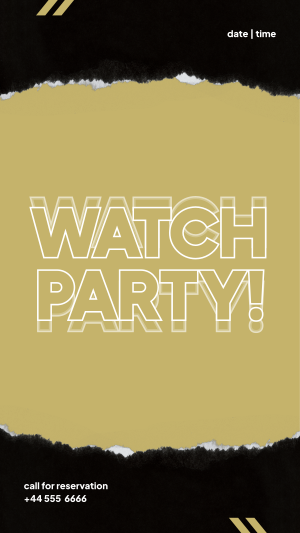 Watch Party Facebook story Image Preview
