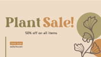 Artistic Plant Sale Facebook event cover Image Preview
