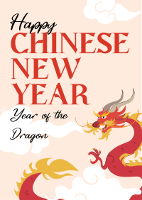 Dragon Chinese New Year Flyer Image Preview