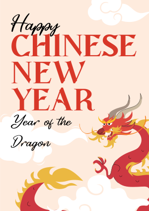 Dragon Chinese New Year Flyer Image Preview