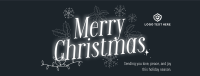 Ornamental Christmas Wishes Facebook Cover Design