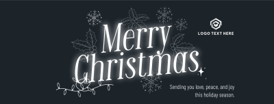 Ornamental Christmas Wishes Facebook cover Image Preview