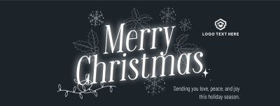 Ornamental Christmas Wishes Facebook Cover Image Preview