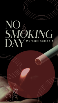 Modern No Smoking Day TikTok video Image Preview