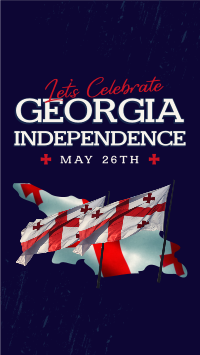 Let's Celebrate Georgia Independence Instagram reel Image Preview