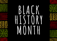 Celebrating Black History Postcard Design